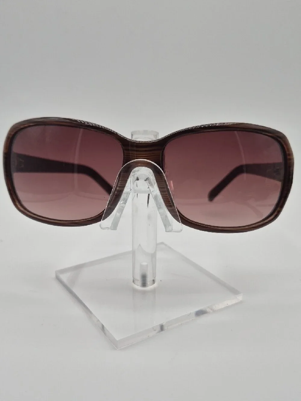 Brown Striped Wrap Sunglasses R578s-275